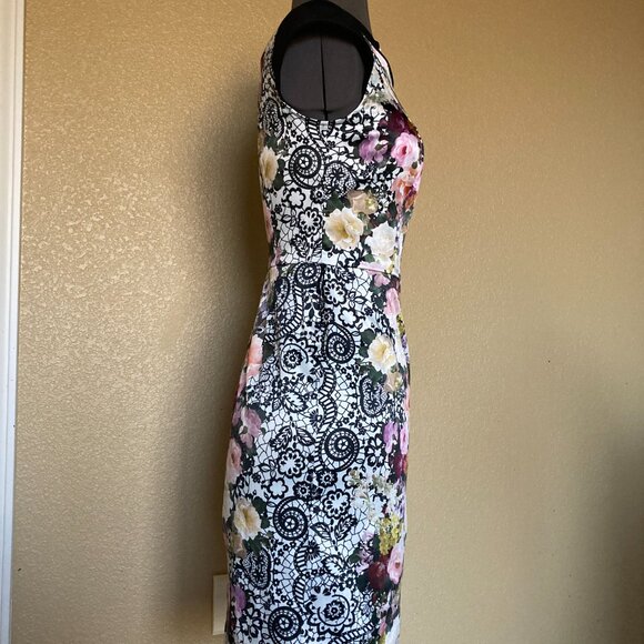 Joseph Ribkoff Floral Print Dress size 4 - Picture 8 of 13